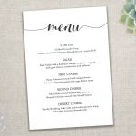 001 Dinner Party Menu Template Templates Filename Infoe Link   Free Printable Dinner Party Menu Template
