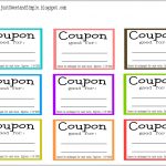 002 Free Printable Coupon Templates Coupons Template For Kids Papel   Free Printable Coupon Templates