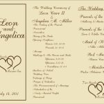 003 Wedding Program Free Template ~ Ulyssesroom   Free Printable Wedding Program Templates Word