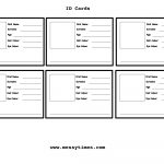 010 Template Ideas Free Printable Id Cards Templates Image Gallery   Free Printable Id Cards Templates