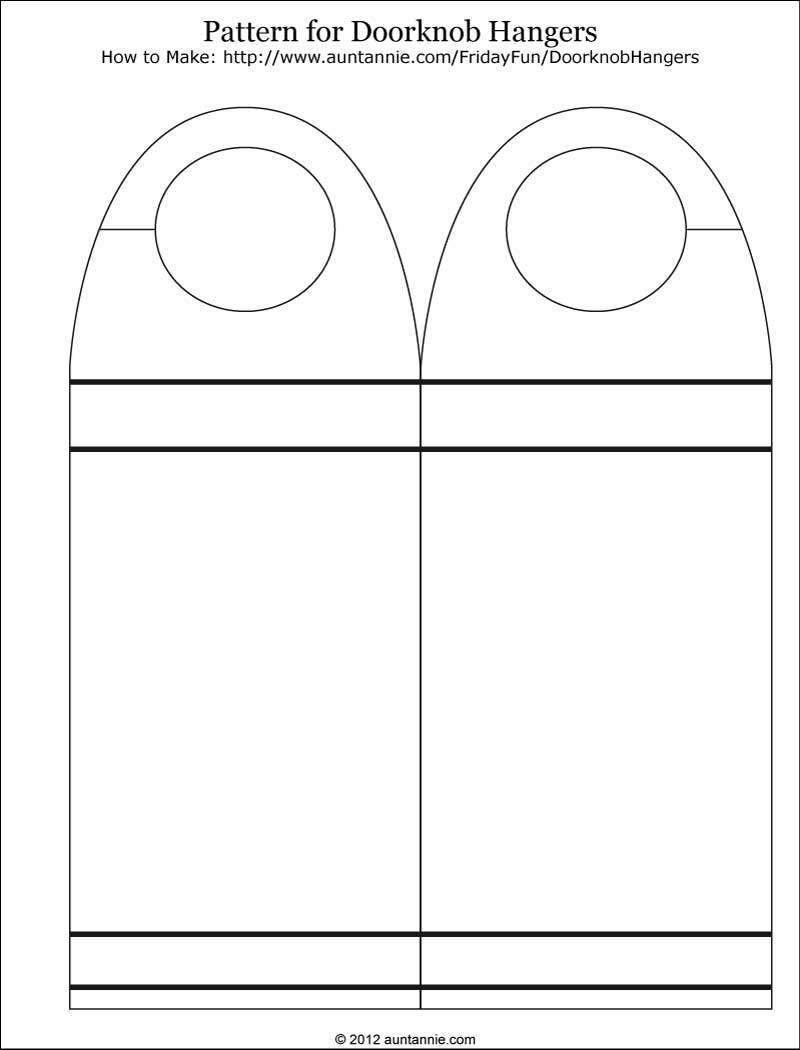 013 Template Ideas Free Printable Door Hanger ~ Ulyssesroom - Free Printable Door Knob Hanger Template