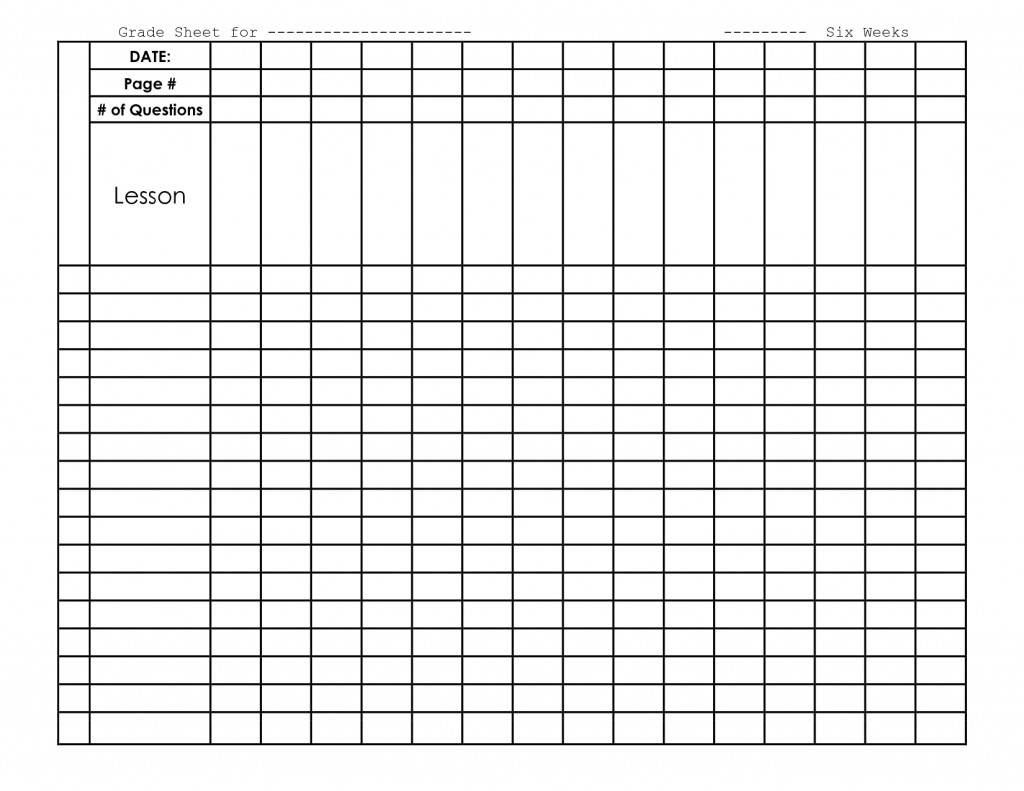 015 Teacher Grade Book Template Free Printable Grading Scale For - Free Printable Grade Sheet