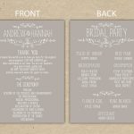 020 Template Ideas Wedding Program Templates Free Printable Programs   Free Printable Wedding Program Templates Word