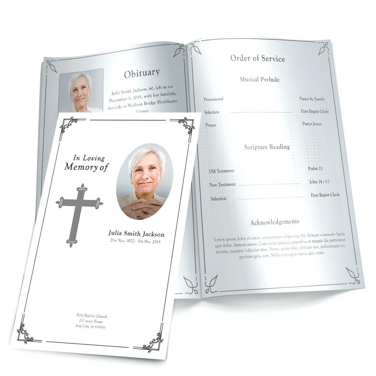 021 Free Printable Funeral Program Template Ideas Programs Templates - Free Printable Funeral Program Template