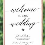 028 Wedding Welcome Sign Template ~ Ulyssesroom   Free Printable Welcome Sign Template