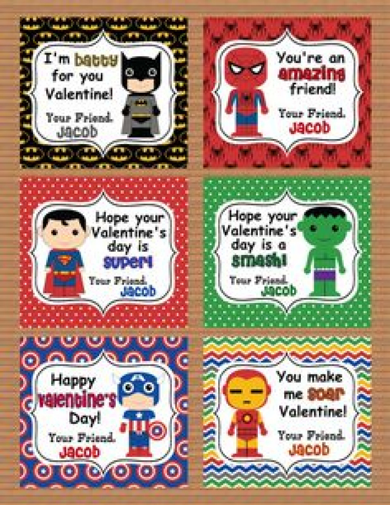 136 Best Valentine&amp;#039;s Day Images On Pinterest | Valentine Treats With - Free Printable Superman Valentine Cards