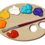 14 Painter's Palette Template Images   Paint Palette Template, Paint   Free Printable Paint Palette