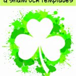 17+ Free Printable Four Leaf Clover & Shamrock Templates   The   Four Leaf Clover Template Printable Free