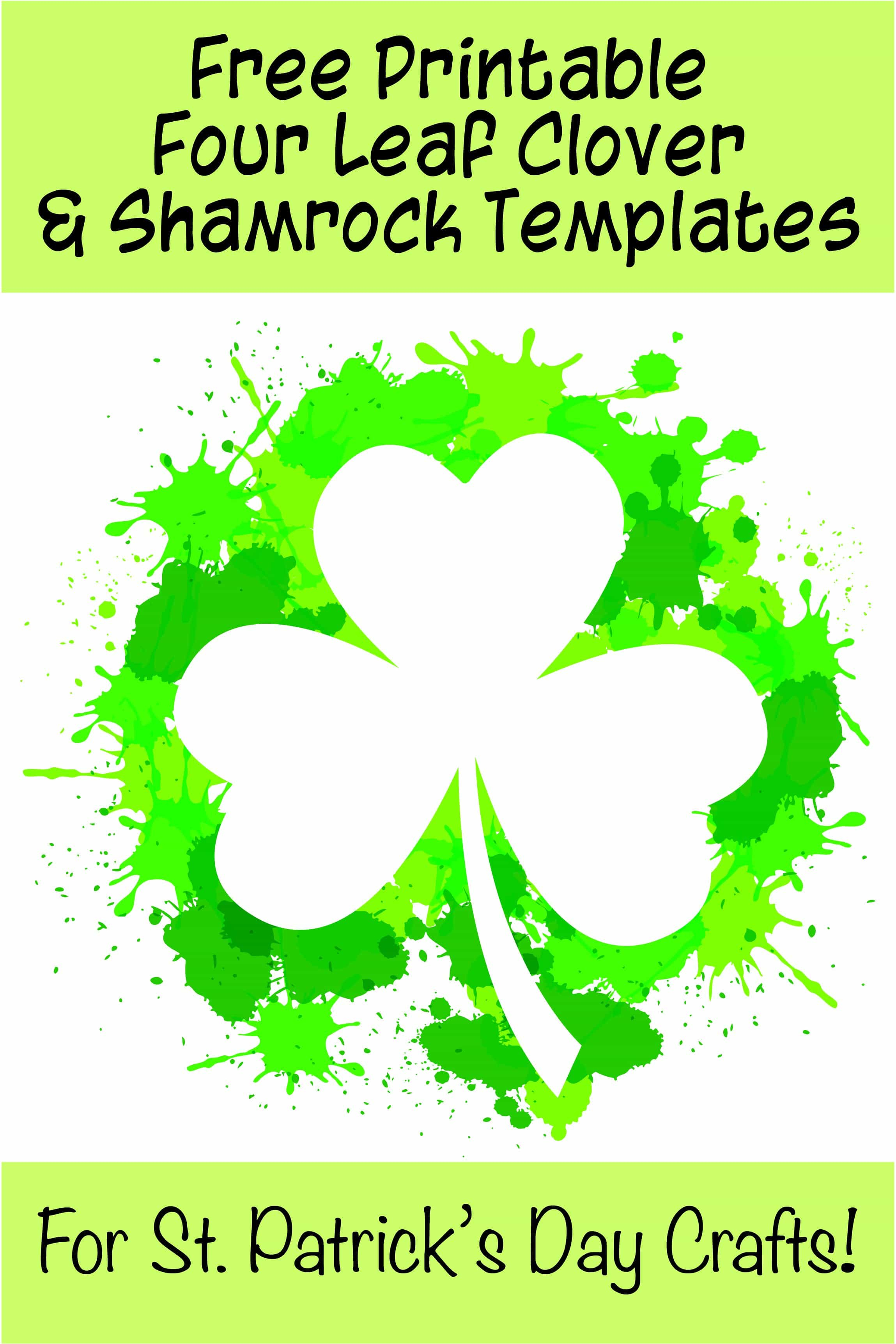 17+ Free Printable Four Leaf Clover &amp;amp; Shamrock Templates - The - Shamrock Template Free Printable