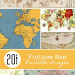 20 Free Vintage Map Printable Images | Remodelaholic #art   Free Printable Maps