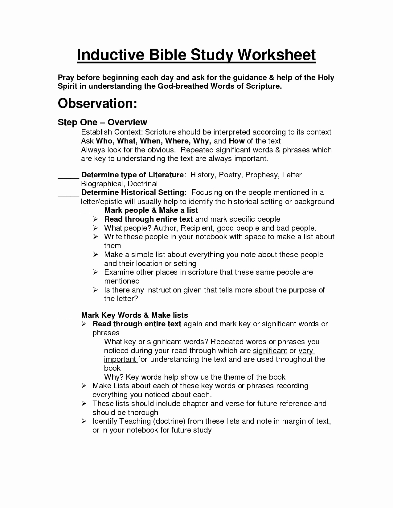 20 Printable Bible Study Worksheets – Diocesisdemonteria - Free Printable Bible Study Worksheets For Adults