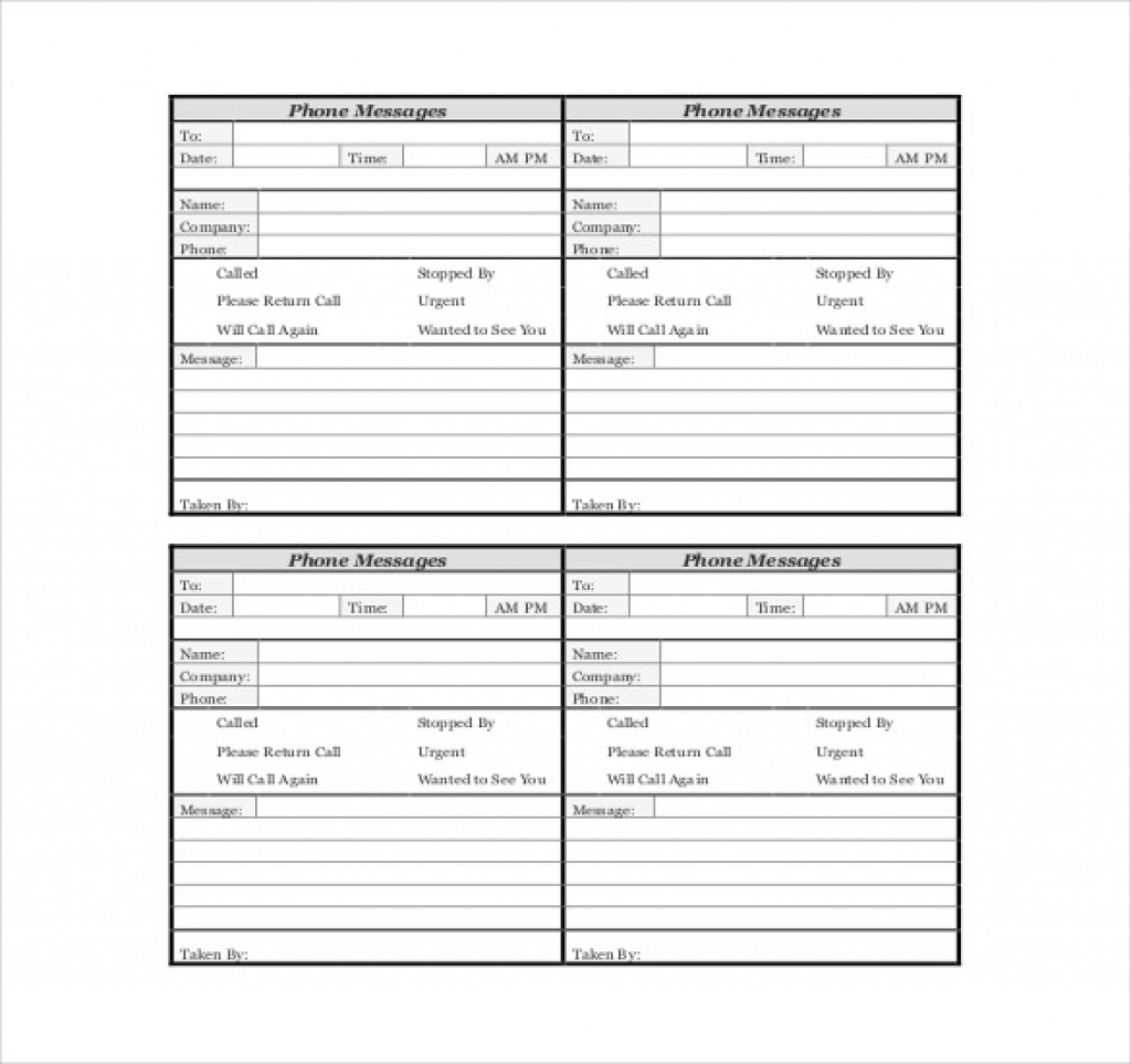 21+ Phone Message Templates - Pdf, Doc | Free &amp;amp; Premium Templates - Free Printable Message Sheets