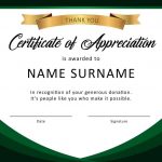 30 Free Certificate Of Appreciation Templates And Letters   Free Printable Volunteer Certificates Of Appreciation