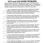 36 Least Common Multiple Worksheet – Worksheet Template   Free Printable Lcm Worksheets