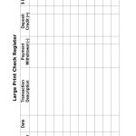 37 Checkbook Register Templates [100% Free, Printable]   Template Lab   Free Printable Transaction Register