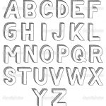 3D Letters Drawing How To Draw 3D Letters A Z – Pencil Art Drawing   Free Printable 3D Letters
