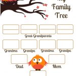 4 Free Family Tree Templates For Genealogy, Craft Or School Projects   Free Printable Family Tree Template