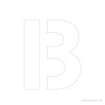 4 Inch Stencil Letters | Stencil Letters Org   Free Printable 12 Inch Letter Stencils