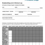 40+ Effective Workout Log & Calendar Templates   Template Lab   Free Printable Workout Log Sheets