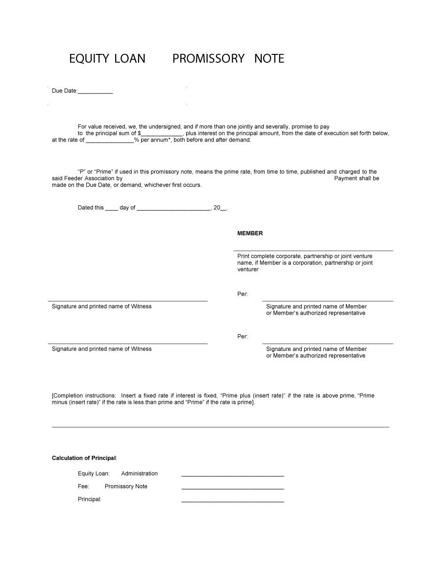 45 Free Promissory Note Templates &amp;amp; Forms [Word &amp;amp; Pdf] - Template Lab - Free Promissory Note Printable Form