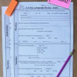 4Th Grade Daily Language Spiral Review   2 Weeks Free   Daily Language Review Grade 5 Free Printable