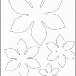 5 Petal Flower Template Printable   Happy Living   5 Petal Flower Template Free Printable