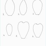 5 Petal Flower Template Printable   Happy Living   5 Petal Flower Template Free Printable