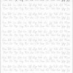 5 Printable Cursive Handwriting Worksheets For Beautiful Penmanship   Free Printable Cursive Handwriting Worksheets