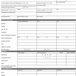 50 Free Employment / Job Application Form Templates [Printable   Application For Employment Form Free Printable