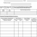 50 Free Employment / Job Application Form Templates [Printable] ᐅ   Free Printable Application For Employment Template