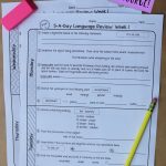6Th Grade Daily Language Spiral Review   1 Week Free   Daily Language Review Grade 5 Free Printable