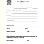 9+ Free Printable Doctors Excuse For School | Lease Template   Free Printable Doctors Excuse