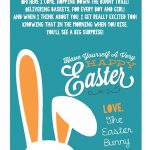 A Letter From The Easter Bunny :: Printable Easter Bunny Poem   Free Printable Poetry Posters