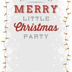 A Merry Little Party   Free Printable Christmas Invitation Template   Free Printable Christmas Party Flyer Templates
