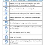 A True Catholic Version Of The Ten Commandments, For Kids | The Bible   Free Catholic Ten Commandments Printable