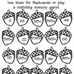 Acorn Multiplication Math Worksheet : Printables For Kids – Free   Free Printable Fall Math Worksheets
