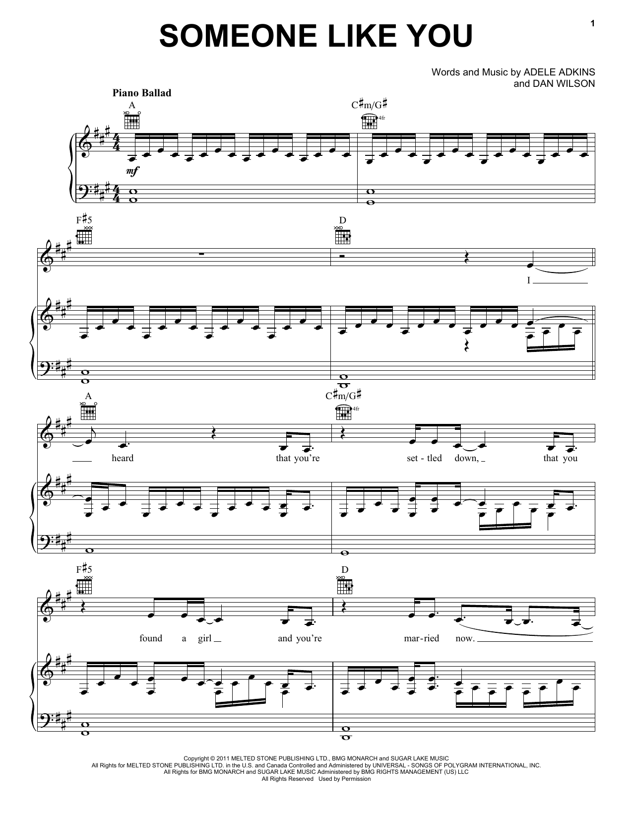 Adele &amp;#039;someone Like You&amp;#039; Sheet Music, Notes &amp;amp; Chords In 2019 | Sing - Free Printable Sheet Music Adele Someone Like You