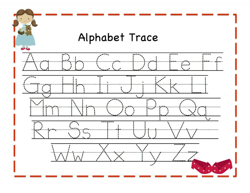 Alphabet Tracing | Kiddo Shelter - Free Printable Alphabet Tracing Worksheets For Kindergarten