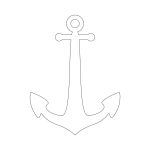 Anchor Stencil | Free Printable Stencil Templates | Wood Burning   Free Printable Stencils