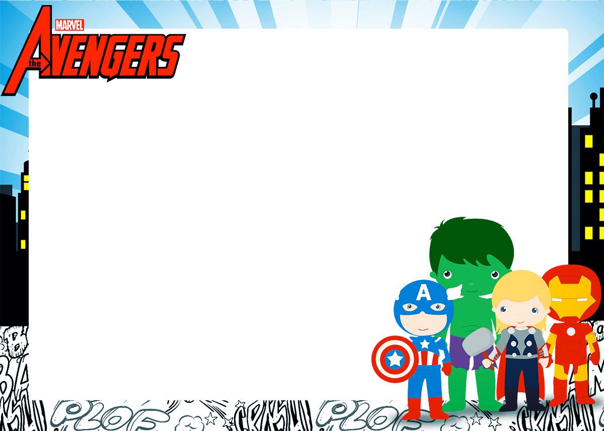 Avengers Chibi Style: Free Printable Invitations. - Oh My Fiesta - Avengers Printable Invitations Free