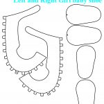 Baby Boy And Baby Girl Shoes With Cutting Files And Assembly   Free Printable Shoe Print Template