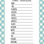 Baby Shower Games Word Scramble   Free Printable Baby Shower Games Word Scramble