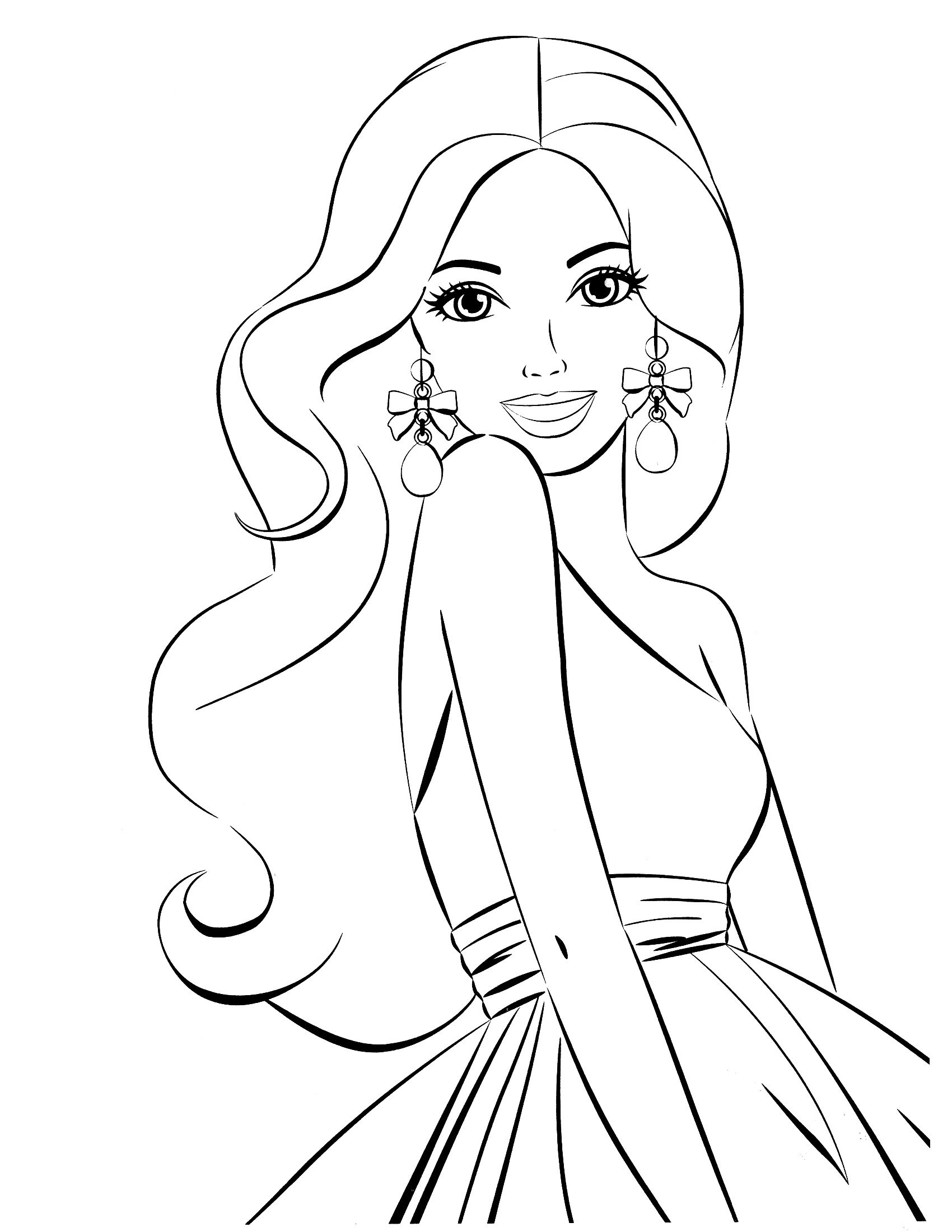 Barbie Coloring Page | Colour Me Badd | Pinterest | Barbie Coloring - Free Printable Barbie Coloring Pages