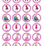 Barbie Party   Creative Printables   Free Printable Barbie Cupcake Toppers