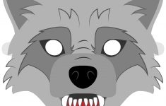 big bad wolf mask template free printable papercraft templates free printable wolf mask Big Bad Wolf Mask Template | Free Printable Papercraft Templates - Free Printable Wolf Mask