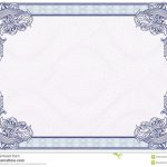 Blank Diploma Or Certificate Stock Vector   Illustration Of Currency   Free Printable Diploma Template
