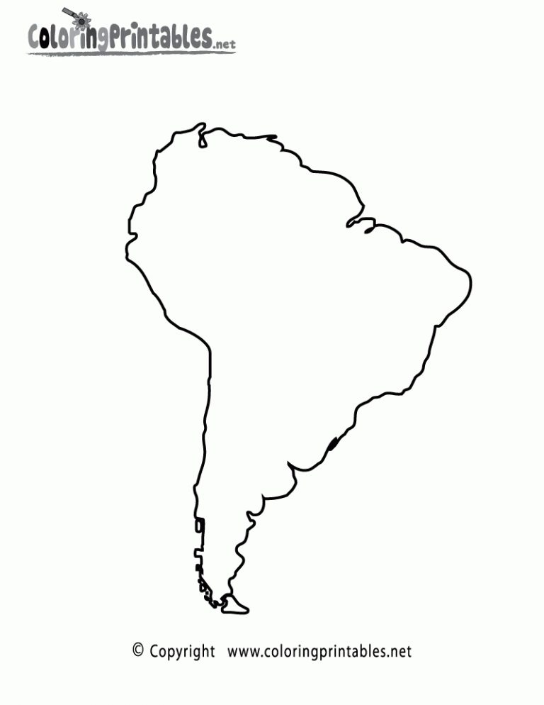 Blank Map Of Central And South - Blank Map Of Central And South America Printable And Travel Free Printable Outline Map Of North America 768x994