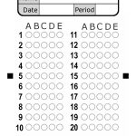 Bubble Answer Sheet 1 50 | 100 Question Bubble Answer Sheet   Free Printable Bubble Answer Sheets