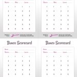 Bunco Score Sheet Template Free Download   Free Printable Bunco Score Sheets