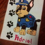 Chase Paw Patrol, Plastic Canvas | Plastic Canvas Y Punto De Cruz   Free Printable Plastic Canvas Patterns